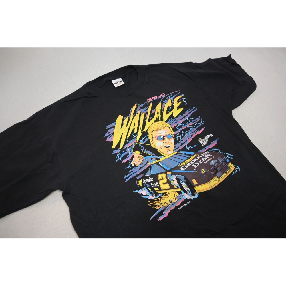 Murina Rusty Wallace Racing T-Shirt Mens XL Black 1996 Single Stitch MADE IN USA